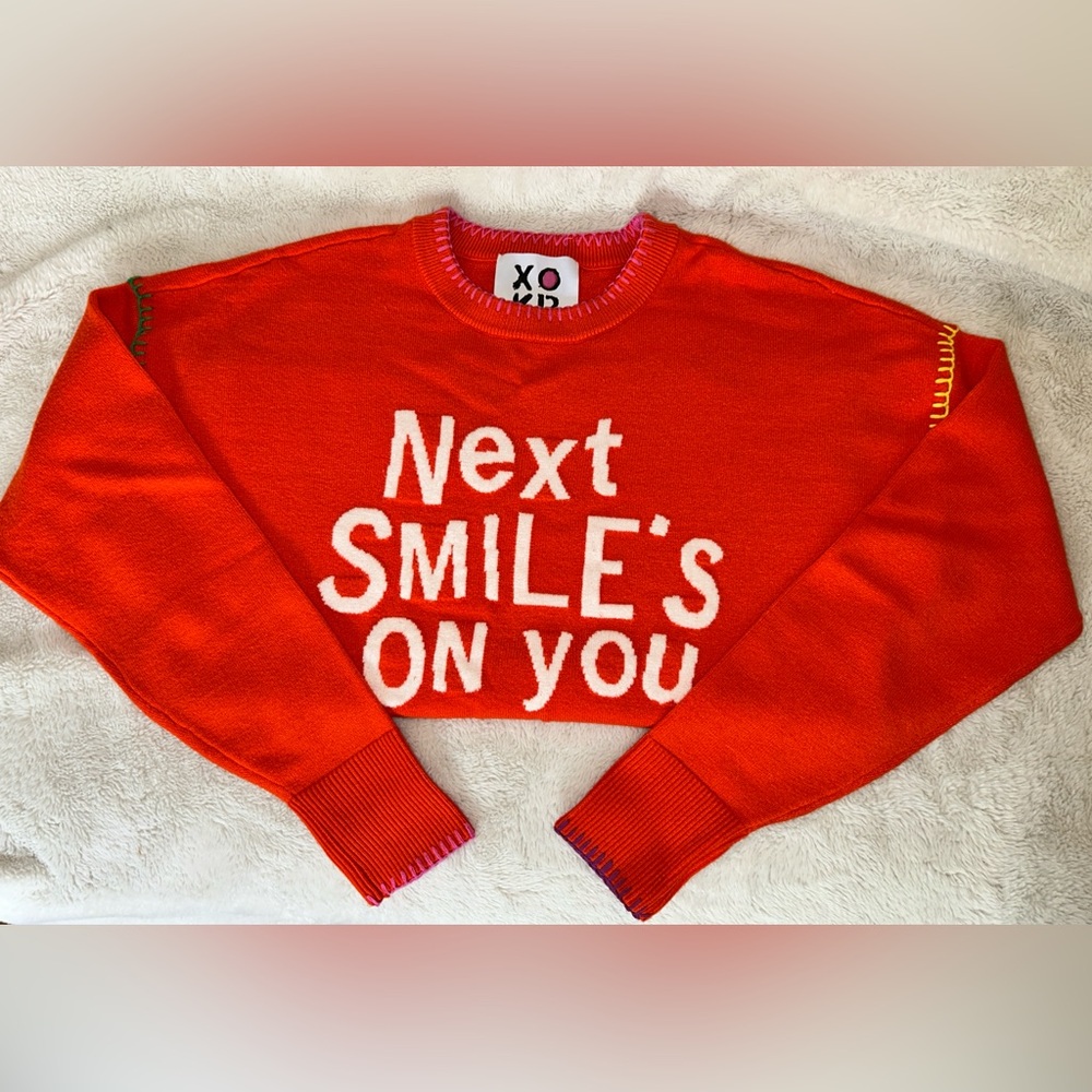 Kerri Rosenthal Orange 🍊 Crew Neck Sweater